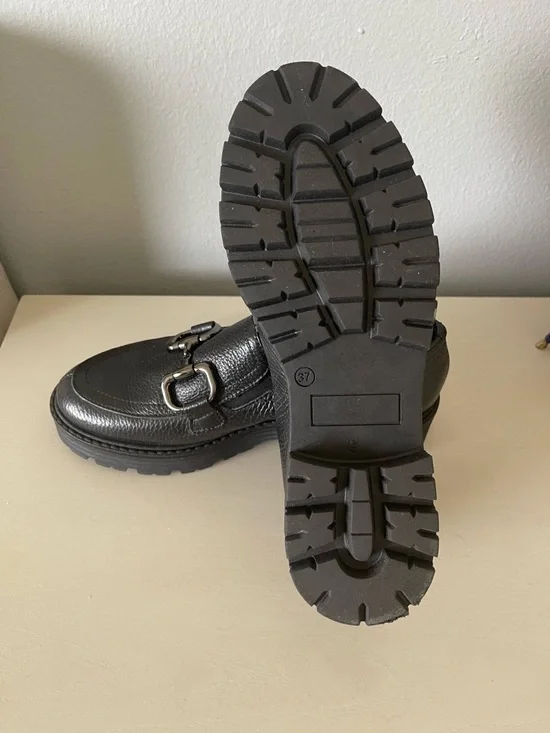 New Domino Made In Italy Loafers With Buckle Detail Size 7 - Picture 7 of 8